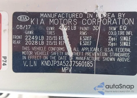 2018 Kia Soul + from USA, damaged, VIN KNDJP3A52J7560185